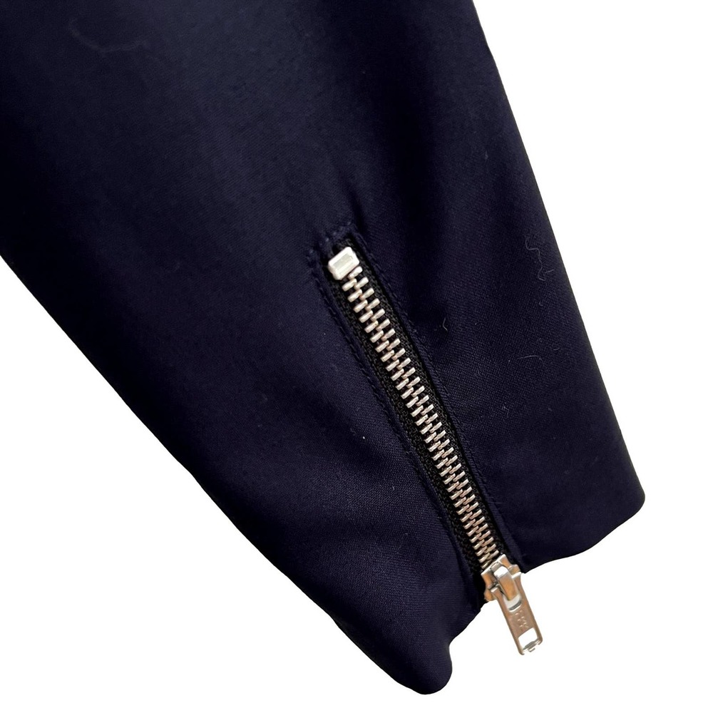 Carolina Ritzler Paris Tina Navy Blue Zip Front Jumpsuit French SZ 36 US 4 NWOT - Picture 7 of 12